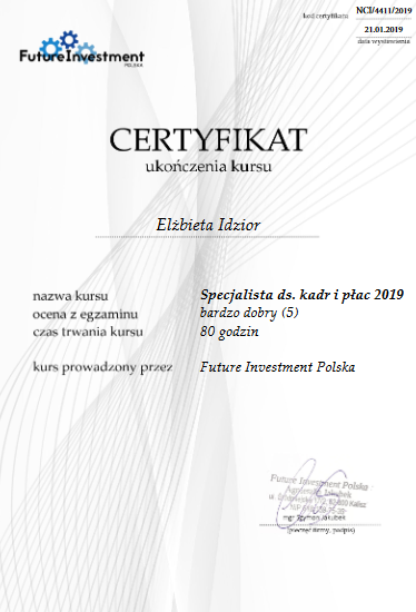 Specjalista ds kard i płac