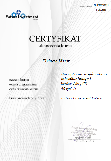 Kurs zarządzania wspólnotami